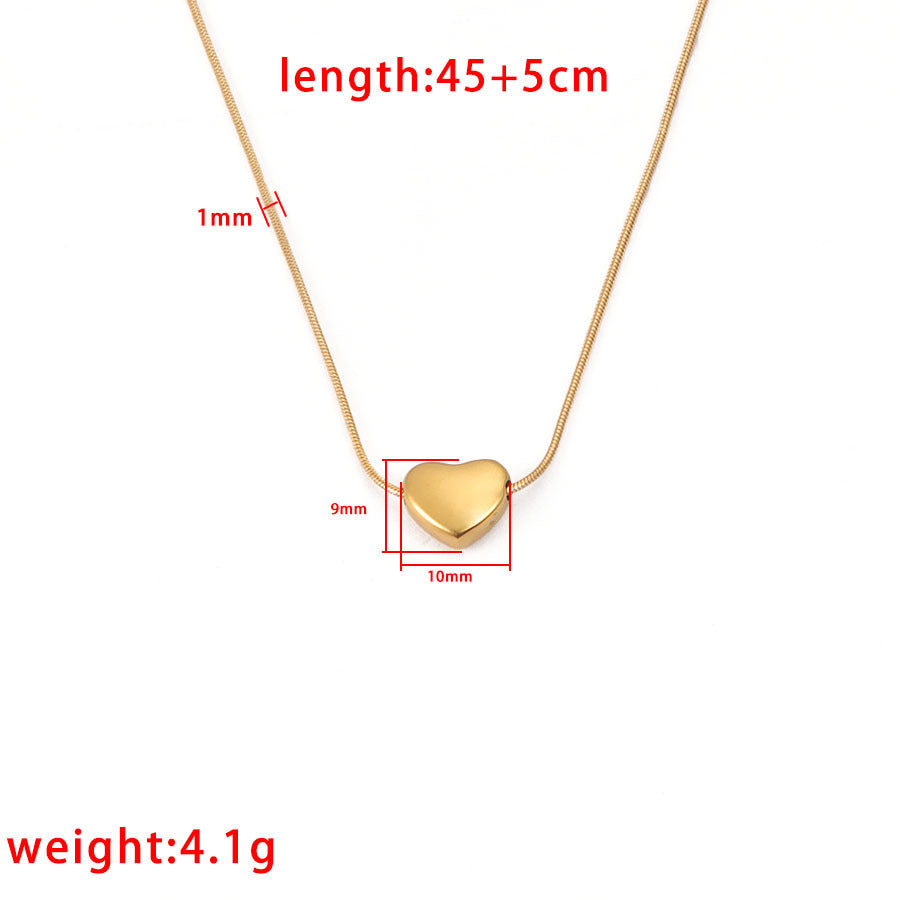 Women's Titanium Steel Niche Design Ornament Advanced Clavicle Chain Korean Necklaces