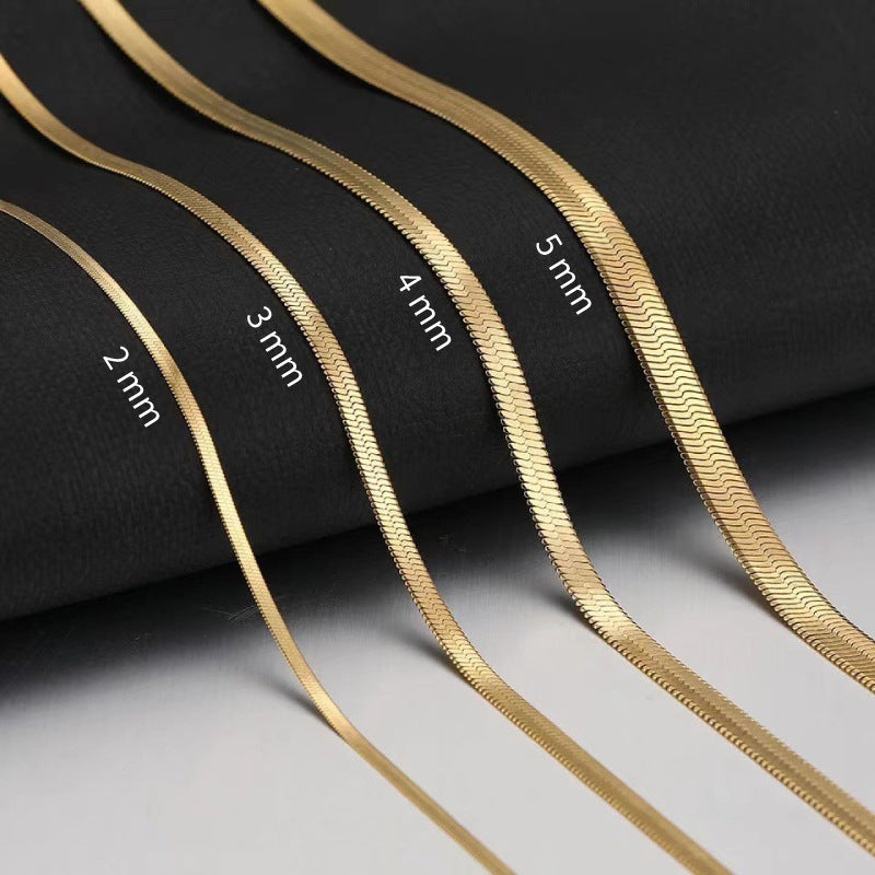 Women's & Men's Stainless Steel Blade Chain Personality Titanium Necklaces
