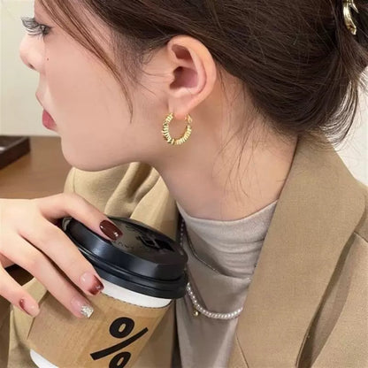 Fashionable Design Sense Niche Ear Sier Earrings