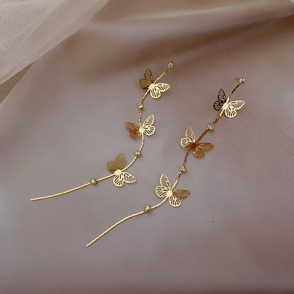 Women's Zircon Tassel High-grade Light Luxury Delicate Earrings