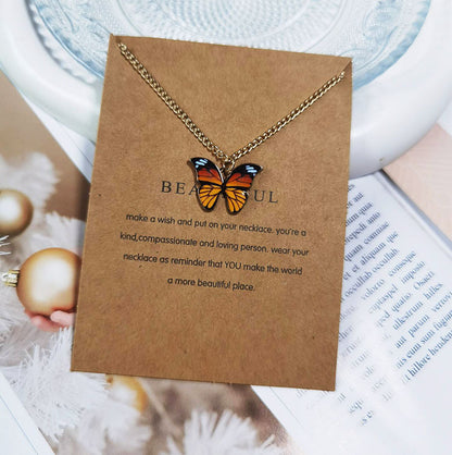 Bohemian Butterfly Accessories Style Simple Clavicle Necklaces