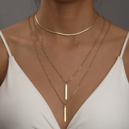 Women's Retro Affordable Luxury Niche Chain Set Simple Necklaces