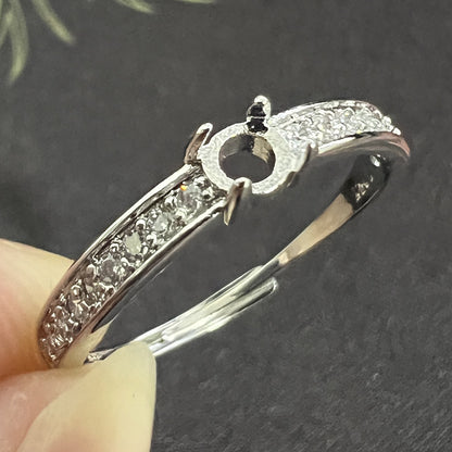 Frame Open Mouth Autumn Copper Alloy Electroplating Sier Rings