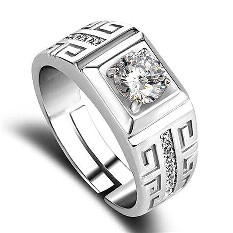 Trendy Stylish Opening Diamond Personality Micro Inlaid Rings