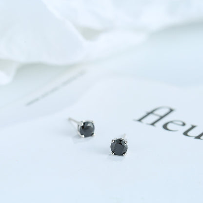 Sier Korean Fashion Rhinestone Zircon Elegant Earrings