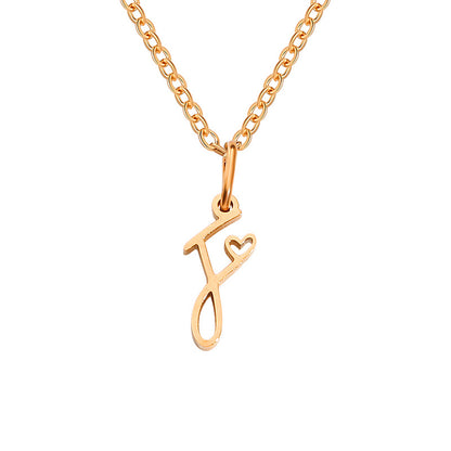 Letter Female Personalized Minority Clavicle Chain Necklaces