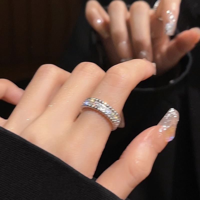 Cold Style Simple Light Luxury Open Female Design High Rings