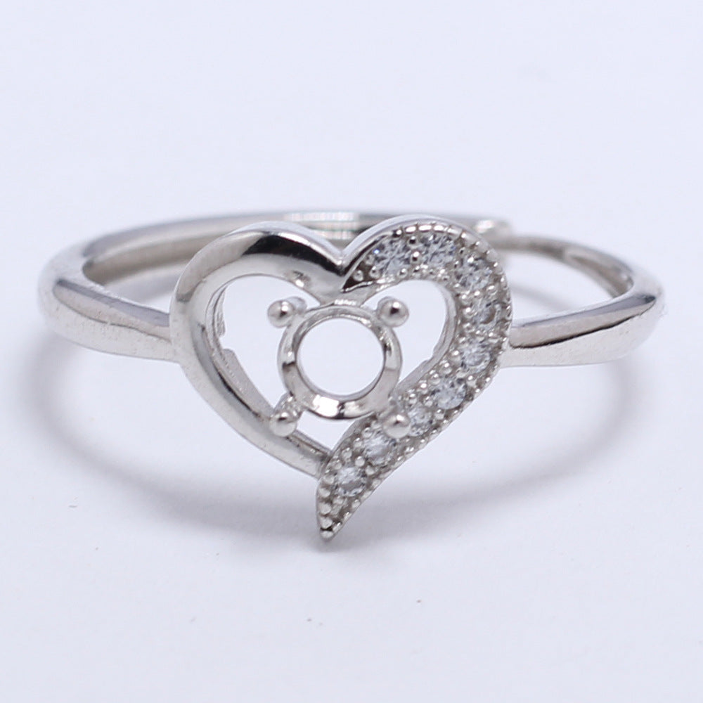 Frame Open Mouth Autumn Copper Alloy Electroplating Sier Rings