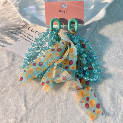 Fashion Design Candy Color Chain Female Dopamine Rings