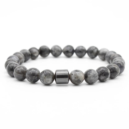 Men's Natural Stone Beaded Volcanic Rock Magnetic Bracelets