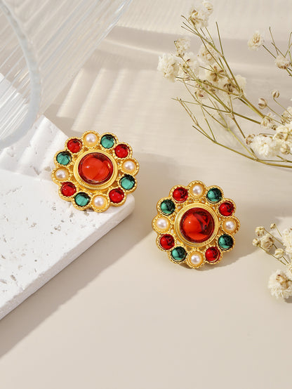 Women's Palace Style Niche High-grade Vintage Ornament Earrings