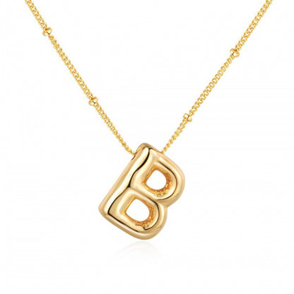 Women's Gold Balloon Glossy English Letter Fashion Pendants