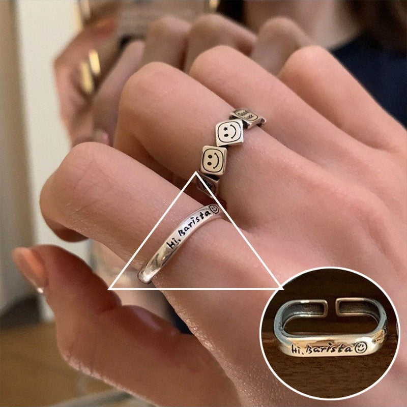 Offer Open Female Retro Fashion Twin Rings