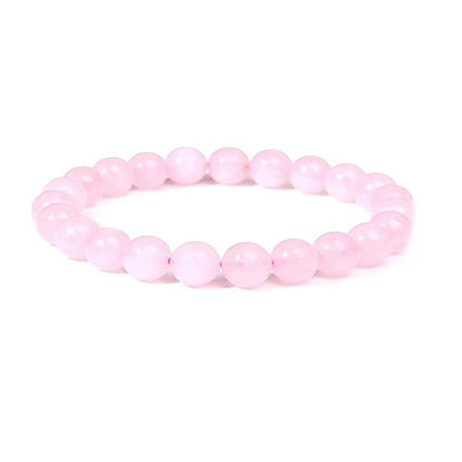 Volcanic Rock Tigereye Pink Crystal Stretch Bracelets