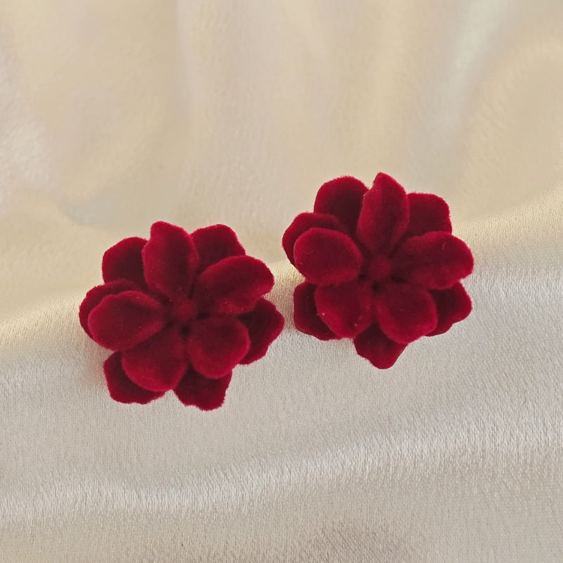 Fresh Simple Flower Light Luxury Fashion Earrings