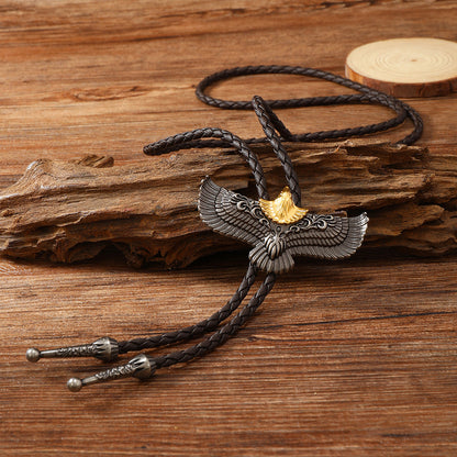 Men's Trendy Retro Flying Eagle Bolo Tie Pendants