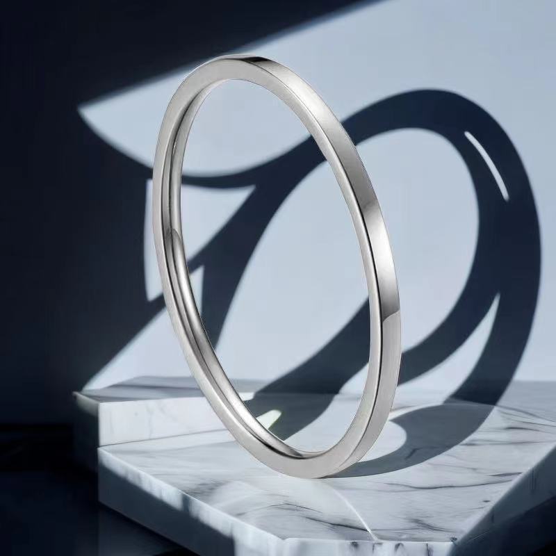 Women's Stainless Steel For Simple Extremely Fine Rings