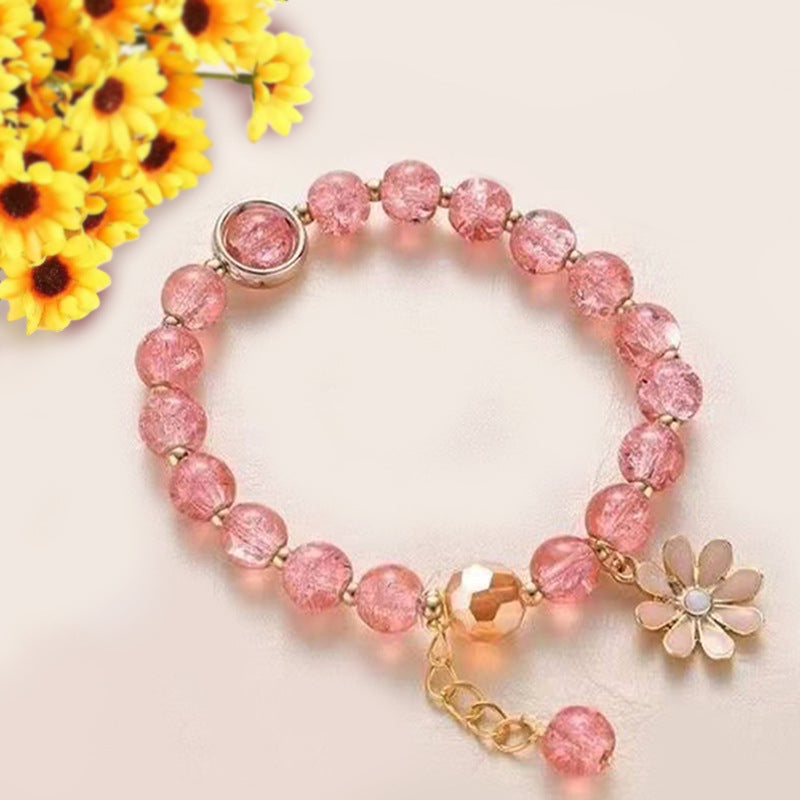 Explosion Flower Crystal Sunflower Female Personality Design Little Bracelets