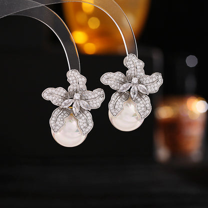 Sier Needle Affordable Luxury Style Trendy High Earrings