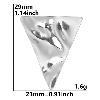 Colorful Vacuum Plating Stainless Steel Geometric Spacer Pendants