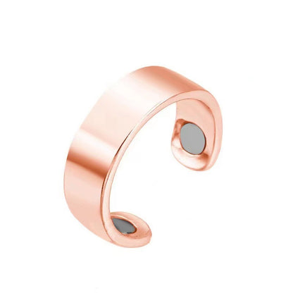 Women's & Men's Double Magnetic Therapy Health Care Open Rings