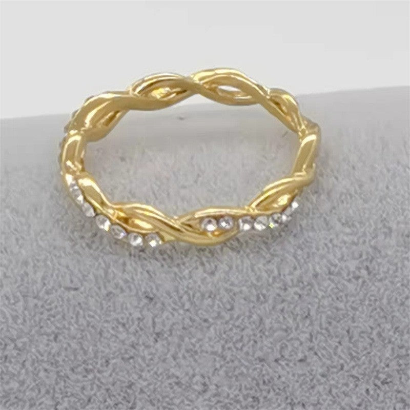 Popular Casual Slouchy Dragon Ornament Twist Rings