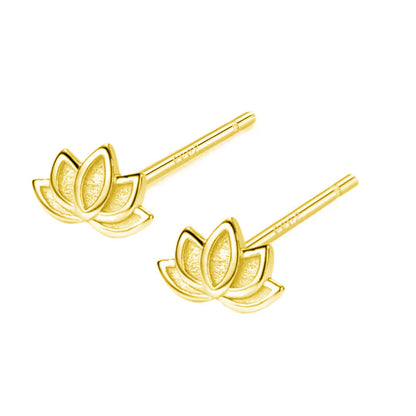 Sterling Sier Affordable Luxury Fashion Lotus Earrings