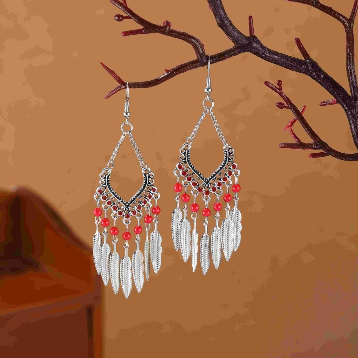 Summer Bohemian Tribe Ethnic Style Long Earrings