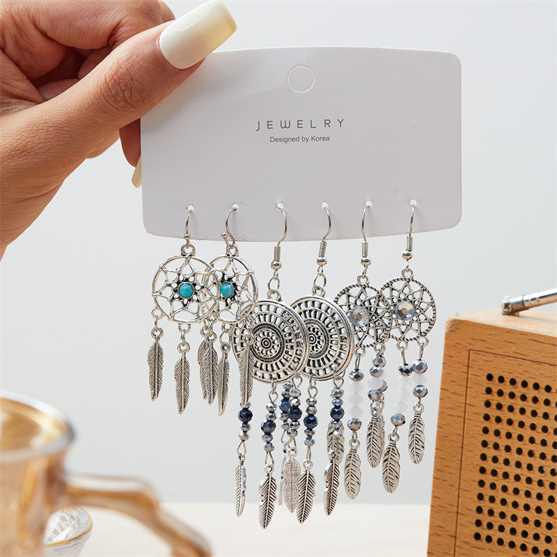 Ethnic Style High-grade Bohemian Vacation Hollow Rings