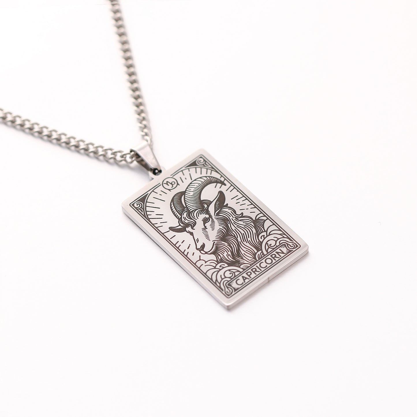 Men's Twee Constellations Logo Dog Tag Vintage Necklaces