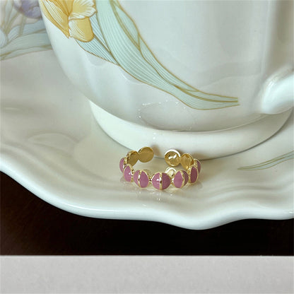 Women's Enamel For Niche Design Unique Decorative Rings