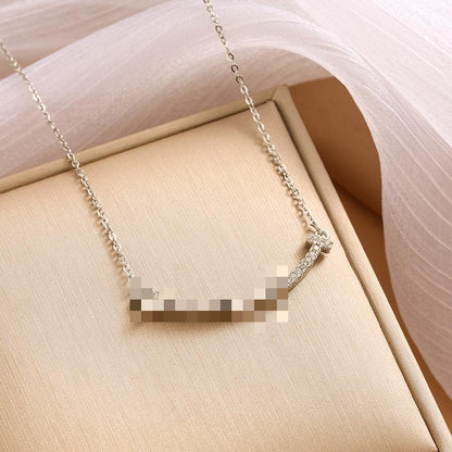 Titanium Steel Colorfast Ornament Female Micro Necklaces