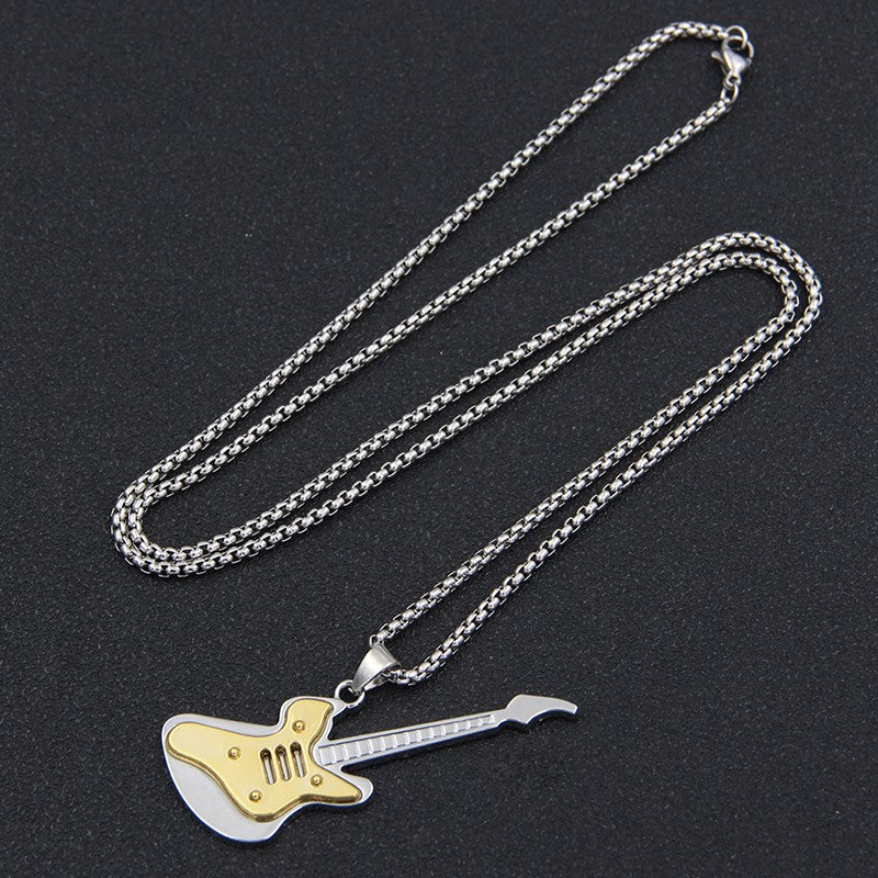 Men's Chain Hip Hop Style Titanium Steel Couple Necklaces