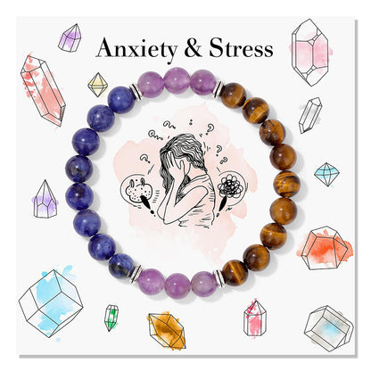 Bohemian Colorful Stone Tigereye Crystal String Beads Bracelets