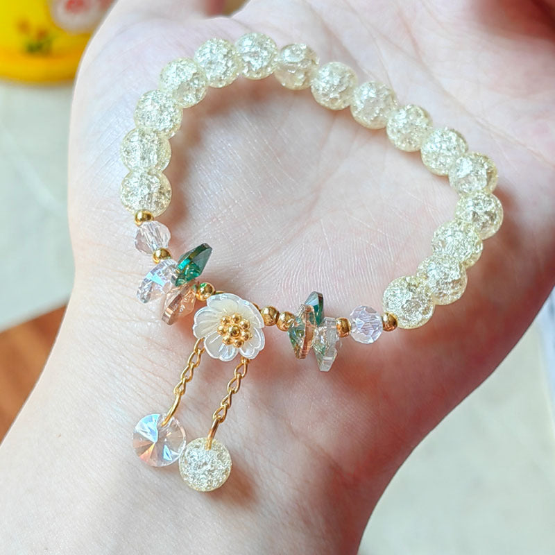 Camellia Little Daisy Crystal Female Girlfriends Bracelets