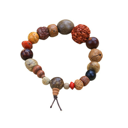 Temple Ornament Natural Eighteen Prayer Beads Bracelets