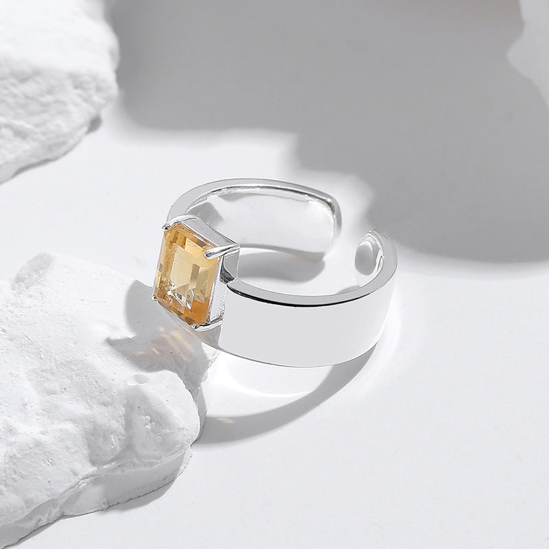 Sterling Sier Natural Citrine Does Not Fade Niche No Rings