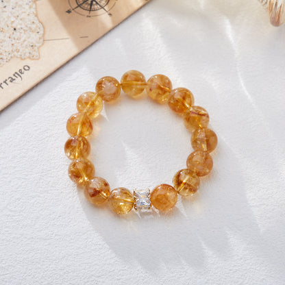 Citrine Yellow Asse Energy Crystal Good Bracelets