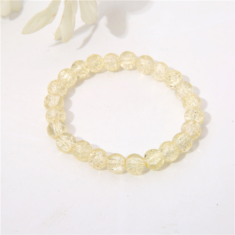 Style Graceful Cute Solid Color Crystal Bracelets