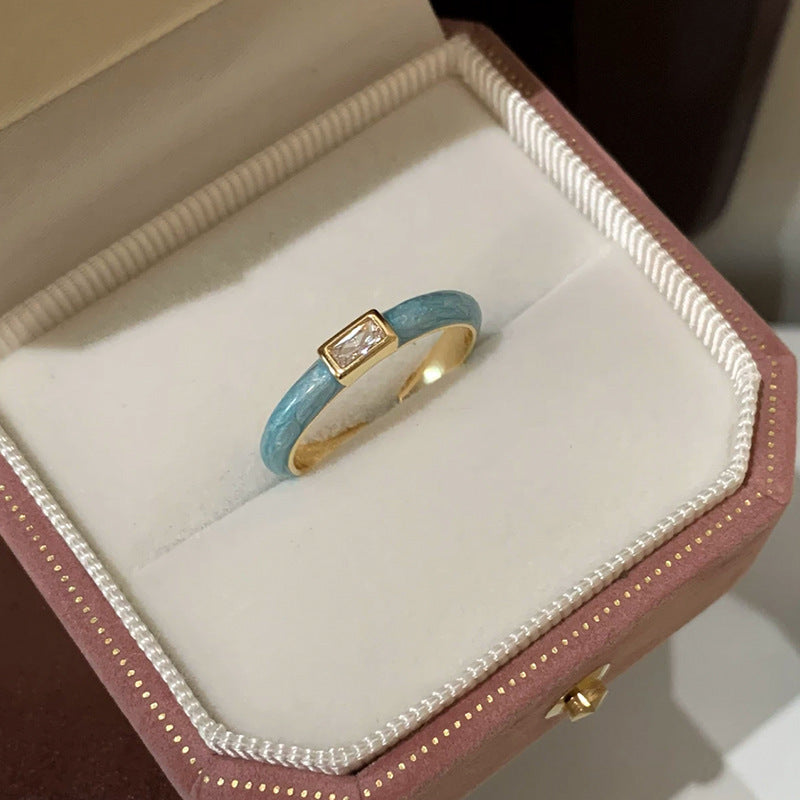 Women's Dripping Zircon Flower Open Light Luxury Rings
