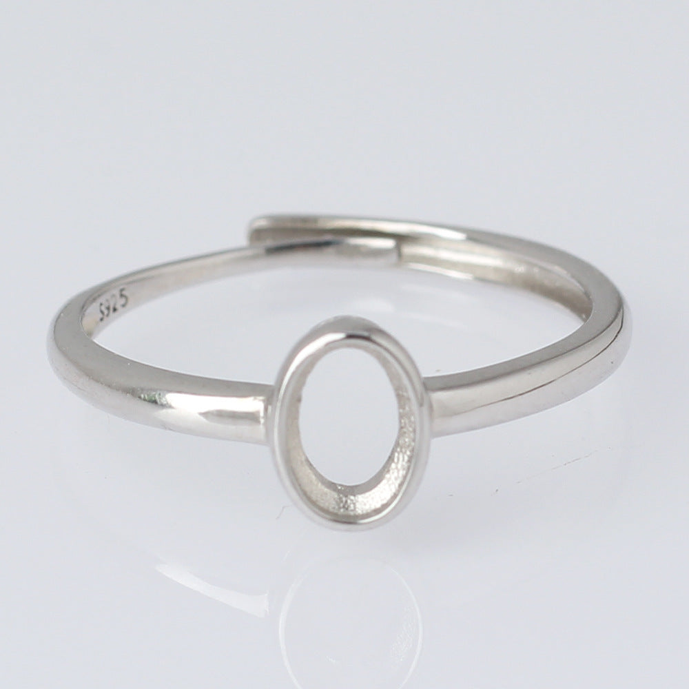 Frame Open Mouth Autumn Copper Alloy Electroplating Sier Rings