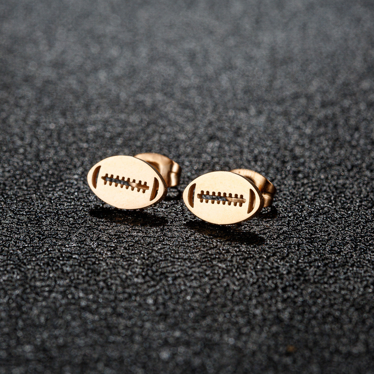 Stainless Steel Football Baseball Rugby Fashion Earrings
