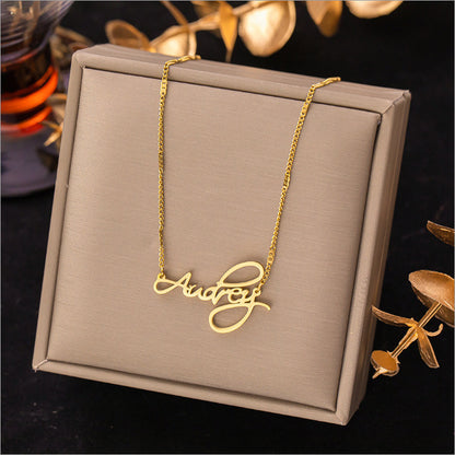 Women's Steel No Fading Design High-grade Light Necklaces