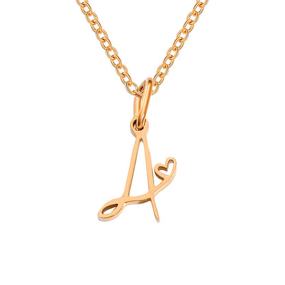 Letter Female Personalized Minority Clavicle Chain Necklaces