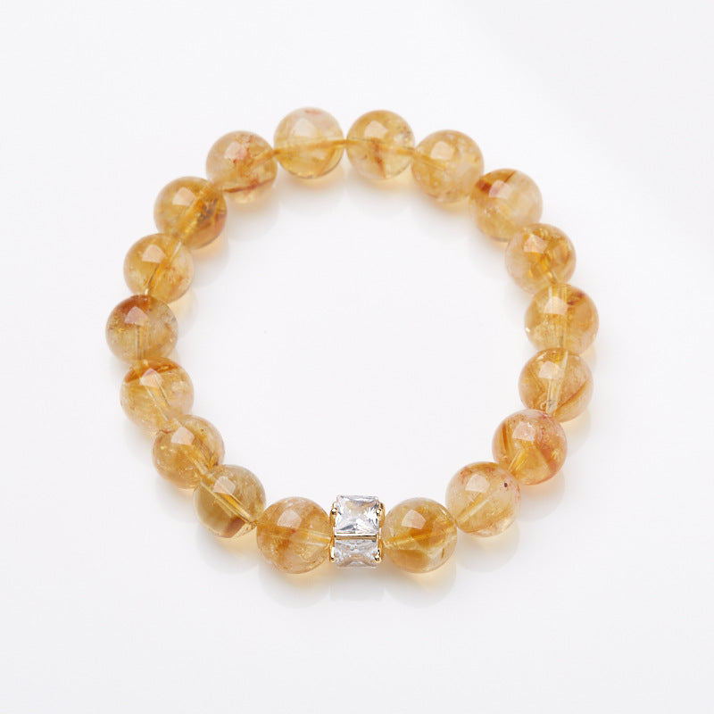 Citrine Yellow Asse Energy Crystal Good Bracelets