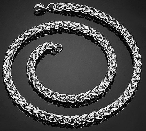 Men's Small Jewelry Accessories Basket Chain Stainless Necklaces