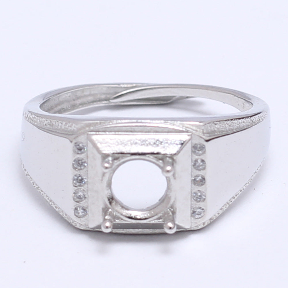Frame Open Mouth Autumn Copper Alloy Electroplating Sier Rings