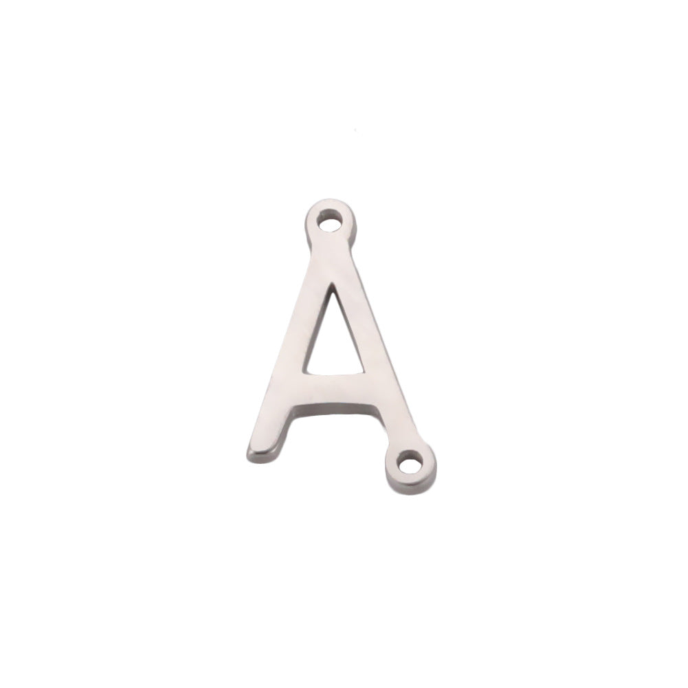 Personality Trend Ornament Letters Upper Lower Holes Pendants