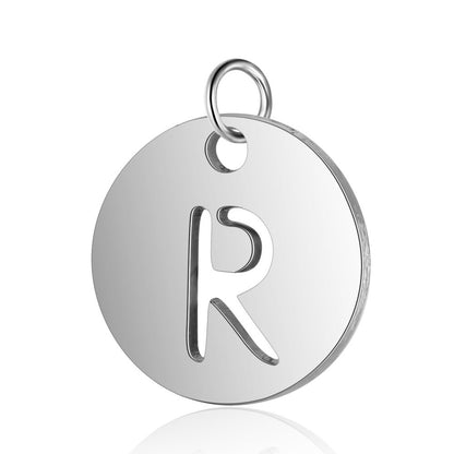 Titanium Steel English Letter Tag Full Set Of Letters Pendants