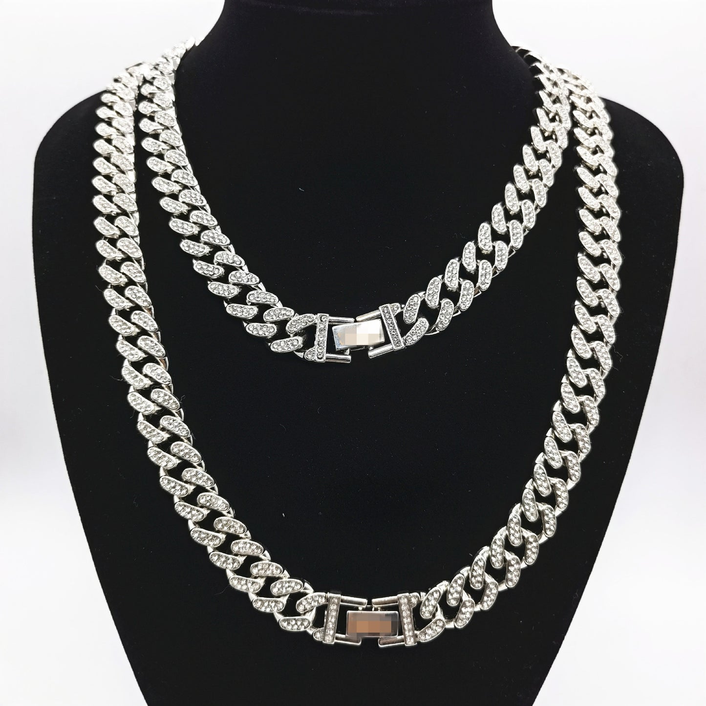 Women's & Men's Hipster Cuban Link Chain Diamond Mm Necklaces